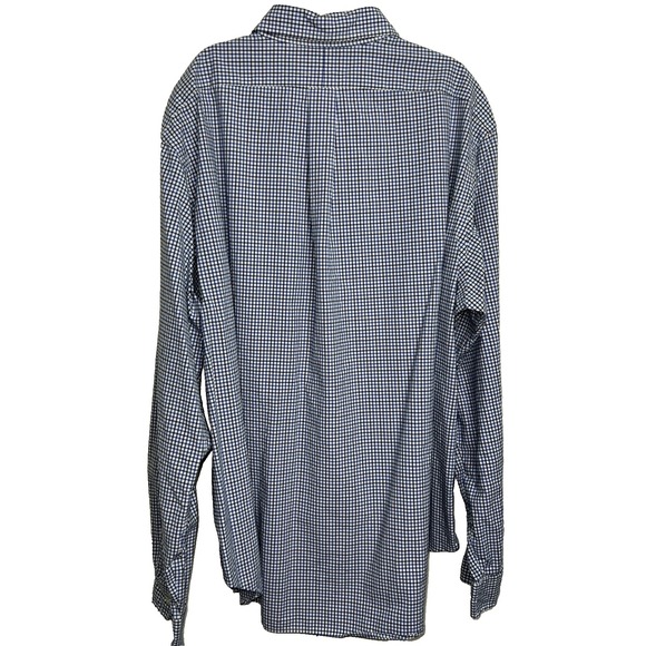Ralph Lauren Classic Fit Men's Button Down Shirt Size XXL Blue Gingham Logo E11 - Picture 2 of 16